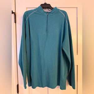 Tasc Teal Green 1/4 Zip Pullover
